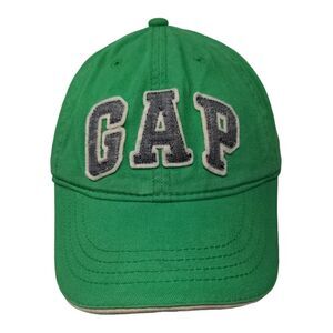 GAP Kids Boy's Strapback Hat Green Size S/M Patch Logo 100% Cotton